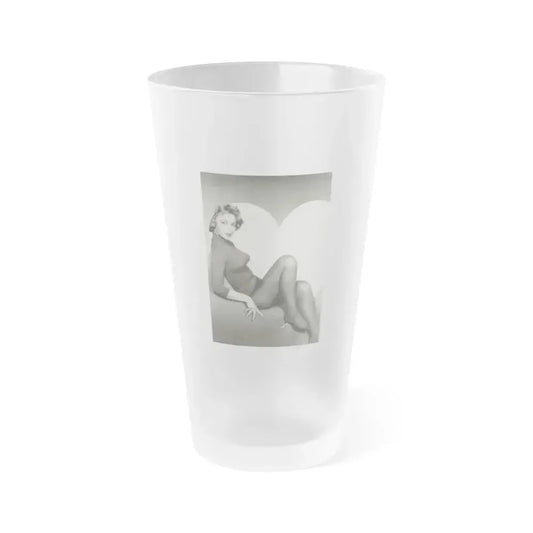 Beverly Garland #103 (Vintage Female Icon) Frosted Pint Glass 16oz 16oz Frosted - Go Mug Yourself