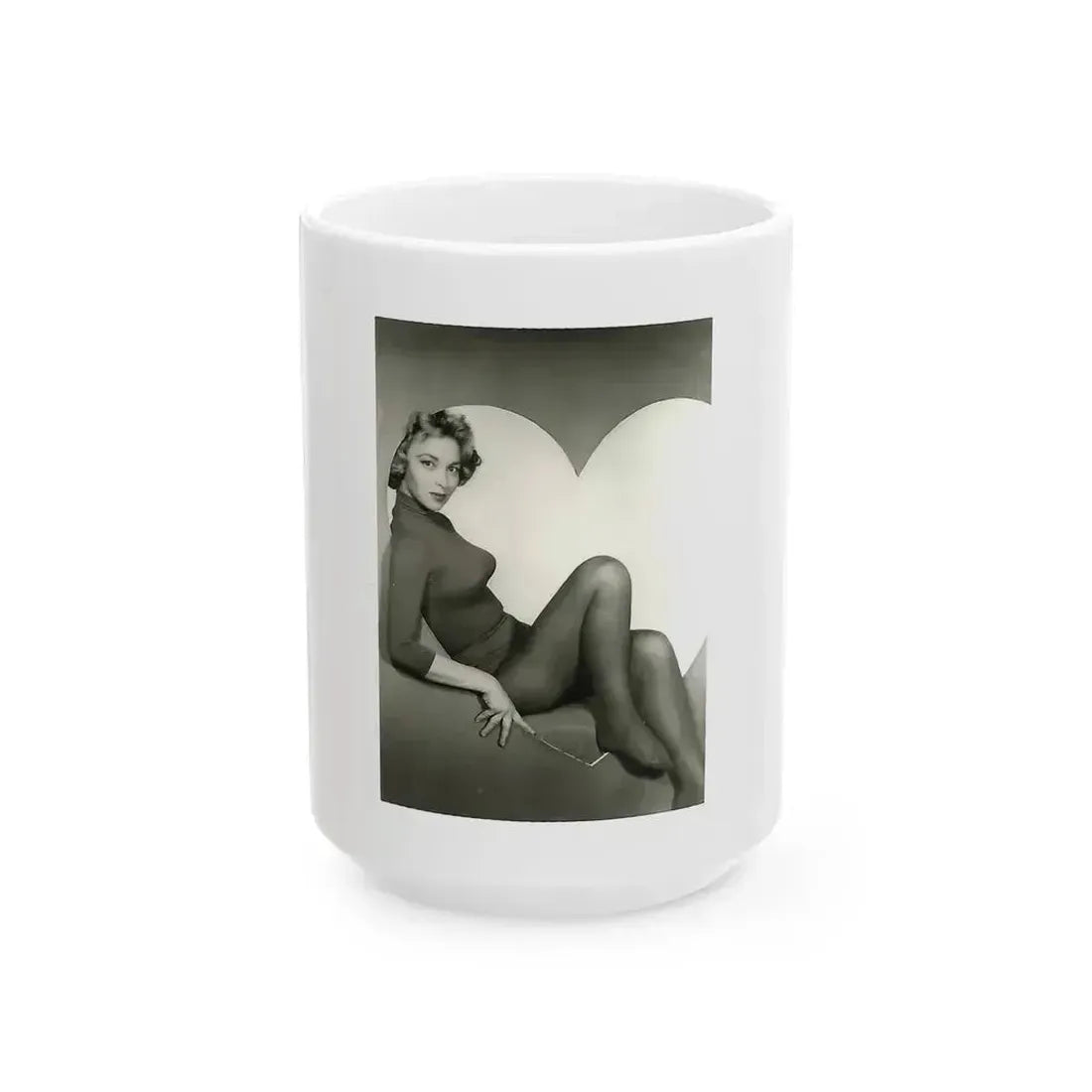 Beverly Garland #103 (Vintage Female Icon) White Coffee Mug 15oz - Go Mug Yourself