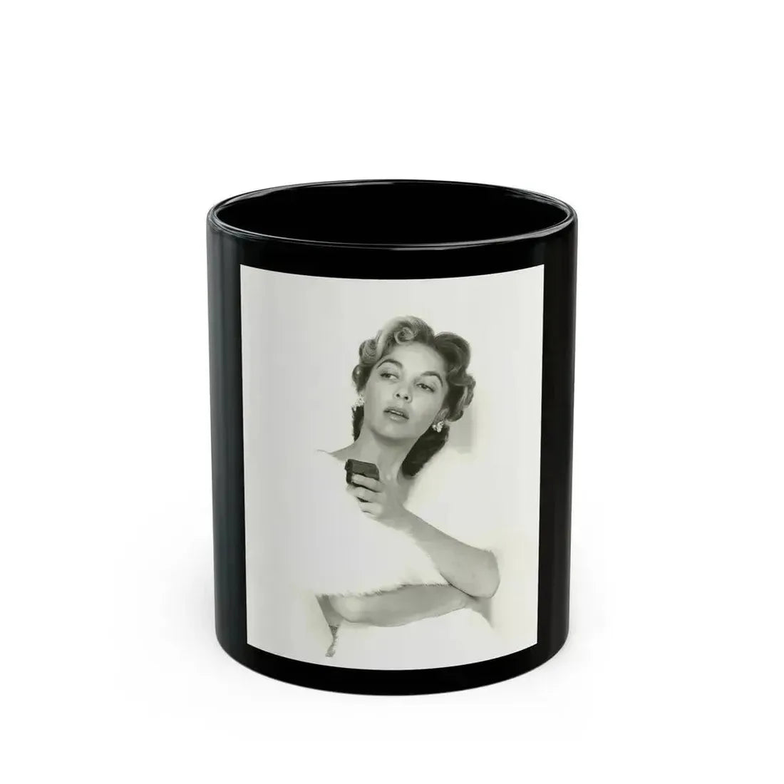 Beverly Garland #104 (Vintage Female Icon) Black Coffee Mug 11oz - Go Mug Yourself