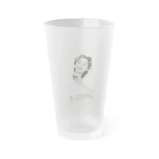Beverly Garland #104 (Vintage Female Icon) Frosted Pint Glass 16oz 16oz Frosted - Go Mug Yourself
