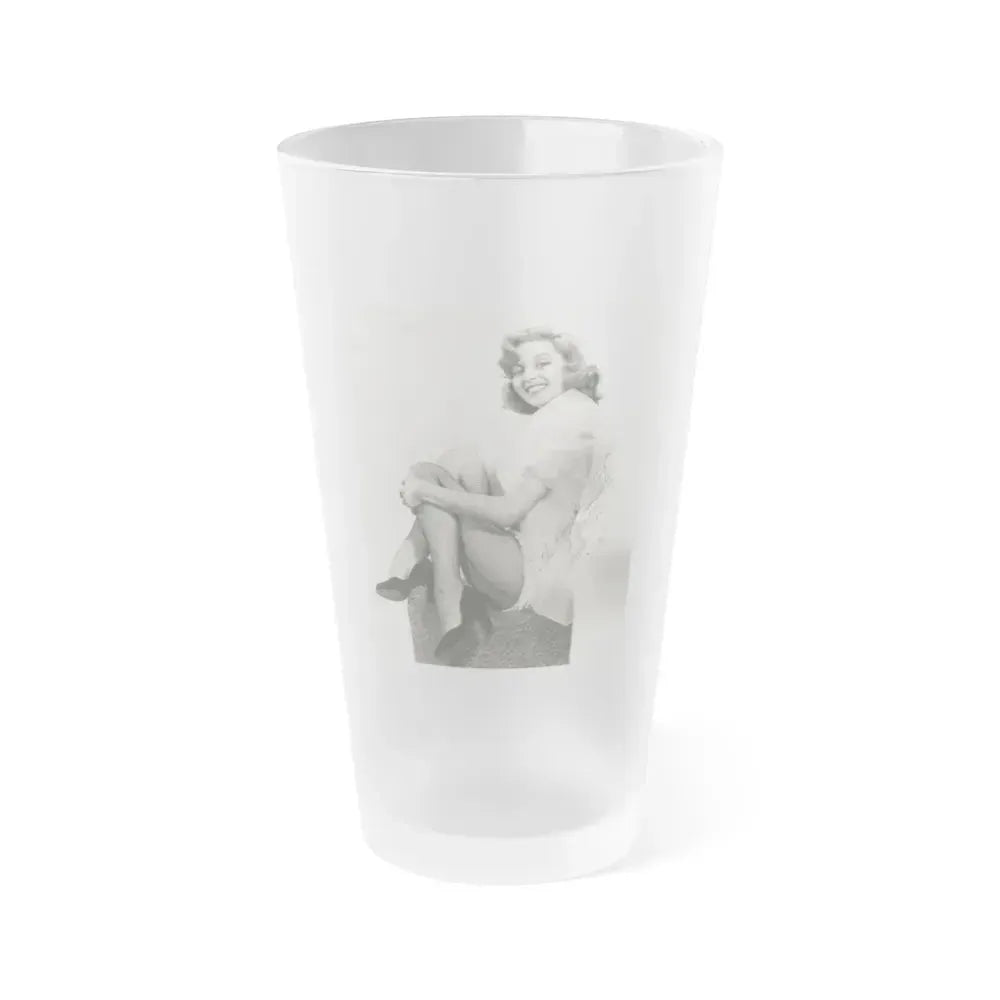 Beverly Garland #107 (Vintage Female Icon) Frosted Pint Glass 16oz 16oz Frosted - Go Mug Yourself