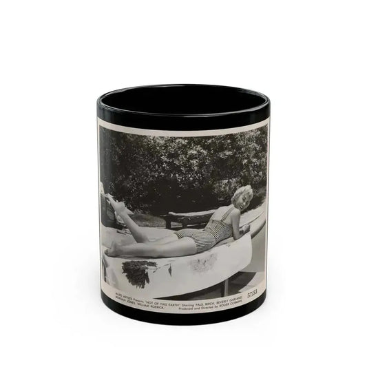 Beverly Garland #110 - 8x10 Vintage B&W 1-Piece Swimsuit Cheesecake Promo Photo from ''Not Of This Earth'' '57 (Vintage Female Icon) Black Coffee Mug 11oz - Go Mug Yourself