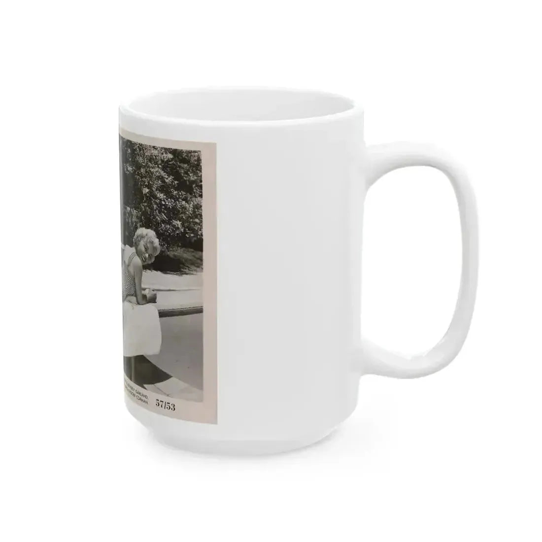 Beverly Garland #110 - 8x10 Vintage B&W 1-Piece Swimsuit Cheesecake Promo Photo from ''Not Of This Earth'' '57 (Vintage Female Icon) White Coffee Mug - Go Mug Yourself