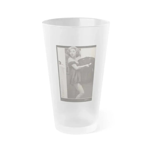 Beverly Garland #121 - Filmfax Mag. Issue #60 Spring '97 - 1 B&W Photo (Vintage Female Icon) Frosted Pint Glass 16oz 16oz Frosted - Go Mug Yourself