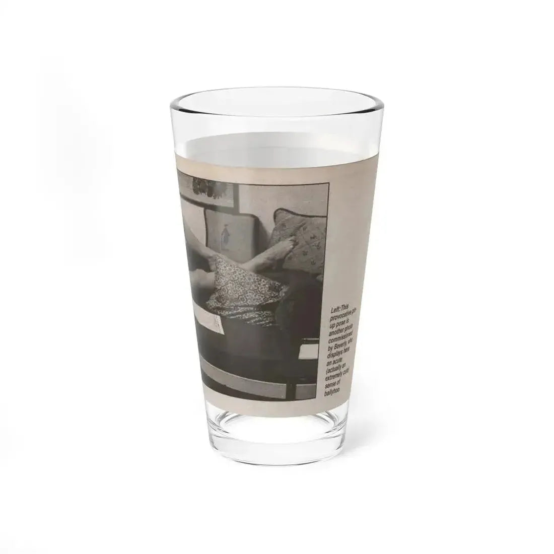 Beverly Garland #122 - Filmfax Mag. Issue #60 Spring '97 - 1 B&W Photo (Vintage Female Icon) Pint Glass 16oz - Go Mug Yourself