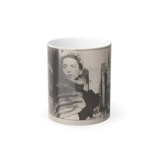 Beverly Garland #125 - Filmfax Mag. Issue #60 Spring '97 - 1 B&W Photo (Vintage Female Icon) Color Changing Mug 11oz 11oz - Go Mug Yourself