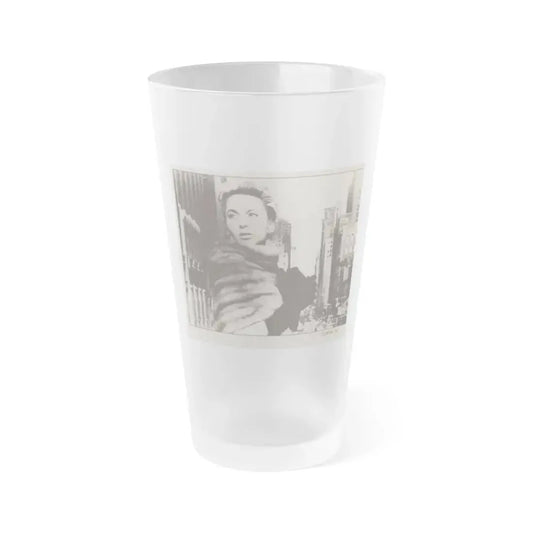 Beverly Garland #125 - Filmfax Mag. Issue #60 Spring '97 - 1 B&W Photo (Vintage Female Icon) Frosted Pint Glass 16oz 16oz Frosted - Go Mug Yourself