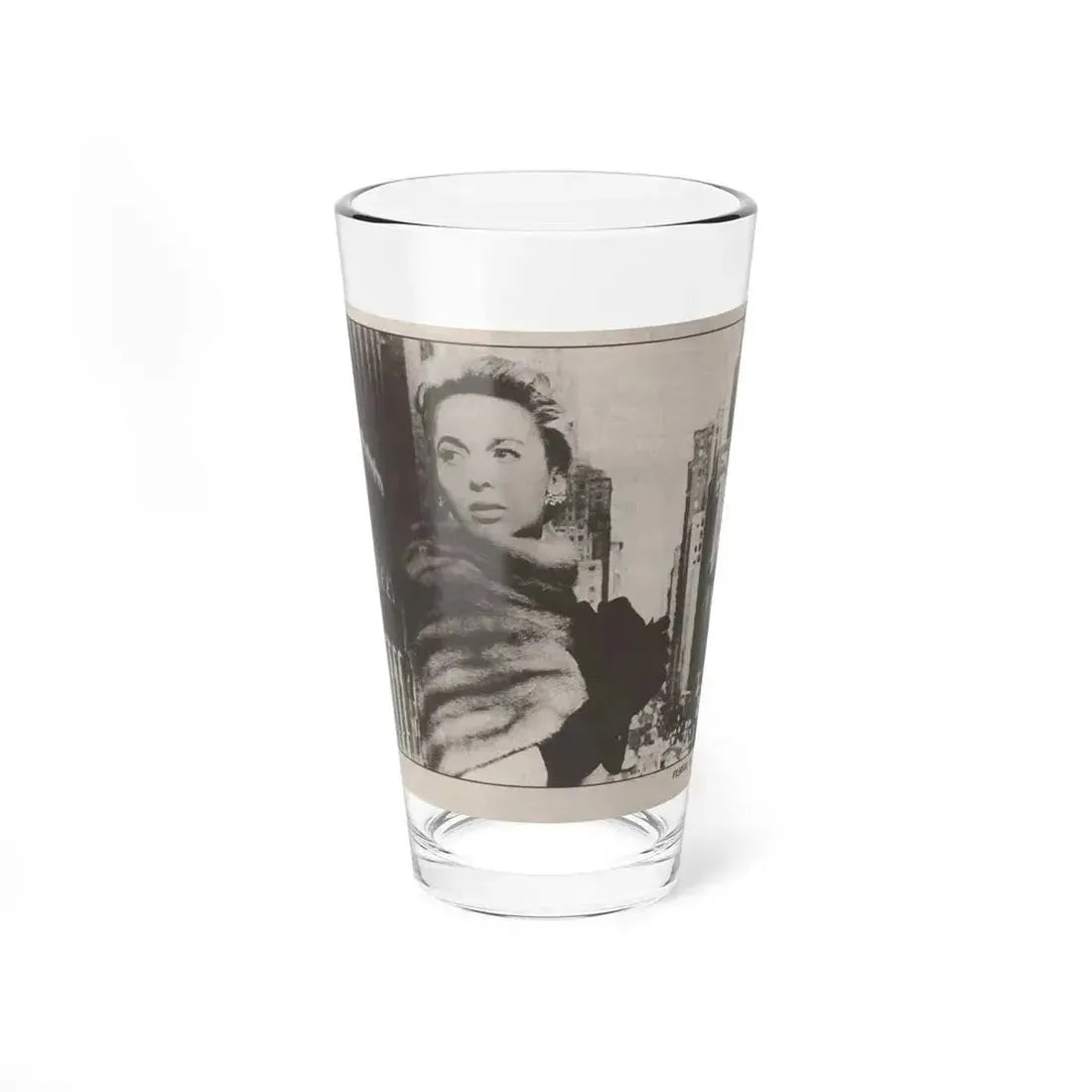 Beverly Garland #125 - Filmfax Mag. Issue #60 Spring '97 - 1 B&W Photo (Vintage Female Icon) Pint Glass 16oz 16oz - Go Mug Yourself