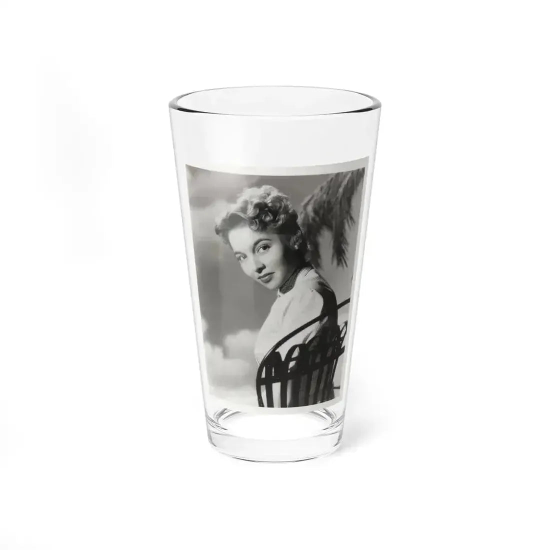 Beverly Garland #129 - 8x10 B&W Glamour Portrait (Vintage Female Icon) Pint Glass 16oz 16oz - Go Mug Yourself