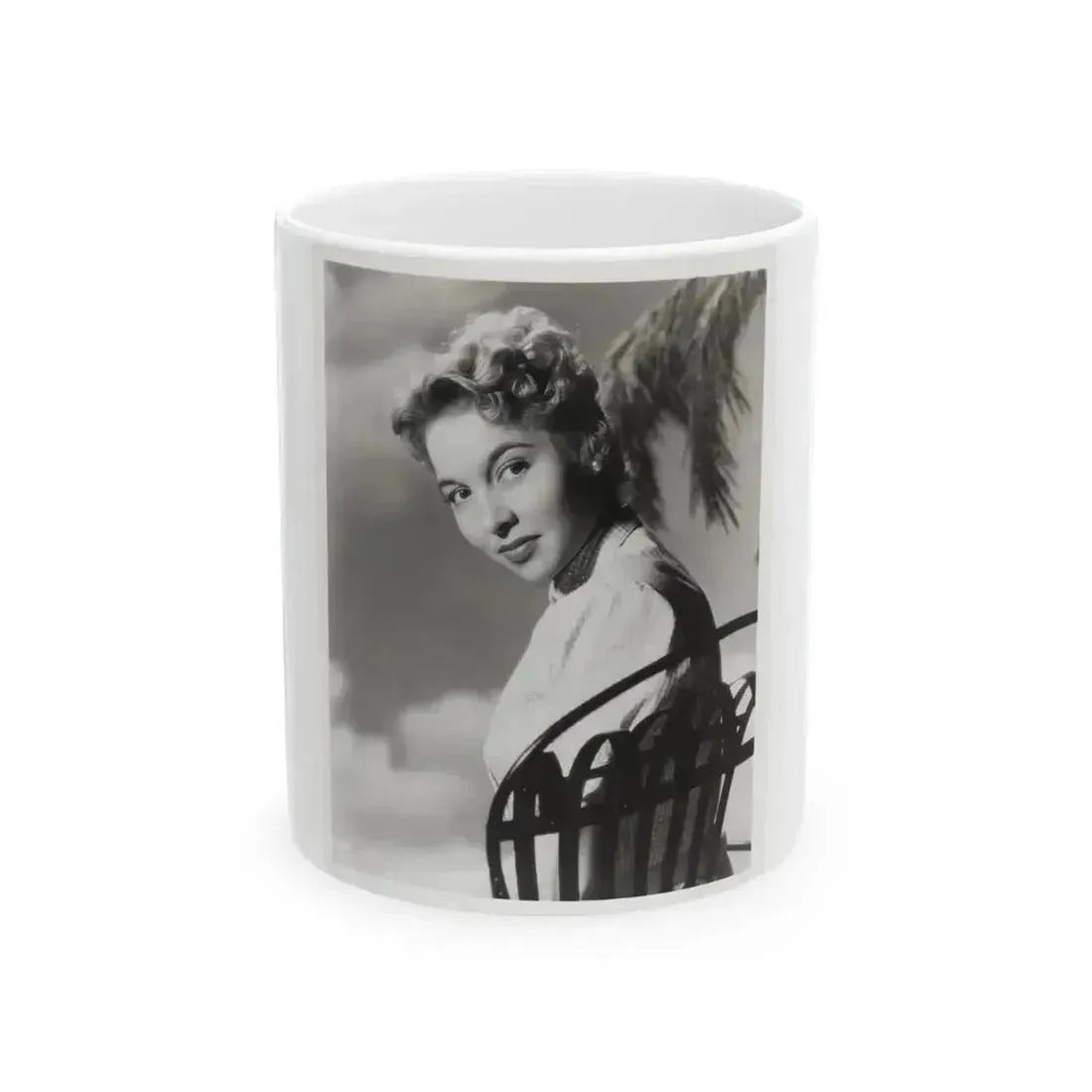 Beverly Garland #129 - 8x10 B&W Glamour Portrait (Vintage Female Icon) White Coffee Mug 11oz - Go Mug Yourself