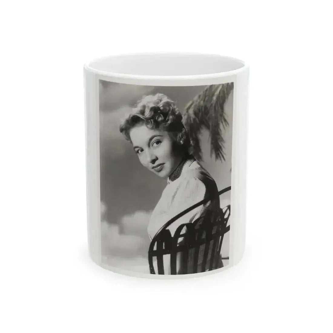Beverly Garland #129 - 8x10 B&W Glamour Portrait (Vintage Female Icon) White Coffee Mug 11oz - Go Mug Yourself