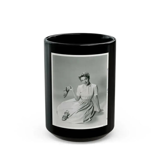 Beverly Garland #130 (Vintage Female Icon) Black Coffee Mug 15oz - Go Mug Yourself