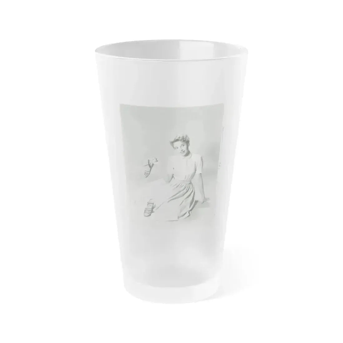 Beverly Garland #130 (Vintage Female Icon) Frosted Pint Glass 16oz 16oz Frosted - Go Mug Yourself