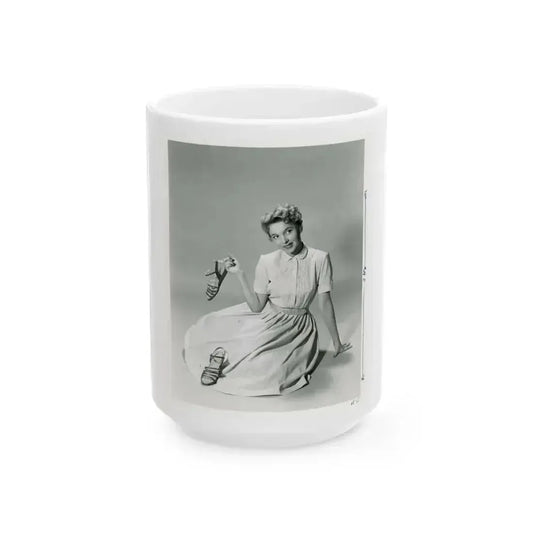 Beverly Garland #130 (Vintage Female Icon) White Coffee Mug 15oz - Go Mug Yourself