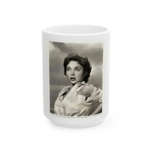 Beverly Garland #134 (Vintage Female Icon) White Coffee Mug 15oz - Go Mug Yourself