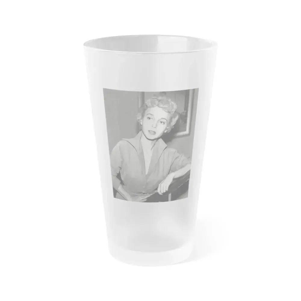 Beverly Garland #135 (Vintage Female Icon) Frosted Pint Glass 16oz 16oz Frosted - Go Mug Yourself