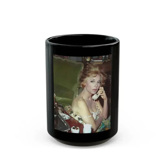 Beverly Garland #140 (Vintage Female Icon) Black Coffee Mug 15oz - Go Mug Yourself