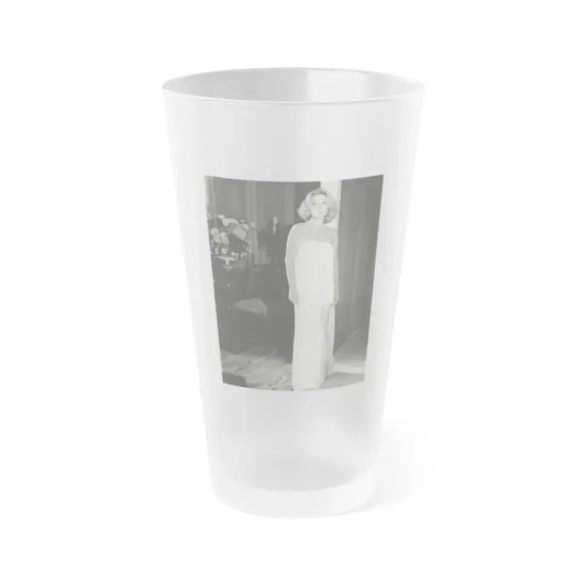 Beverly Garland #142 (Vintage Female Icon) Frosted Pint Glass 16oz 16oz Frosted - Go Mug Yourself