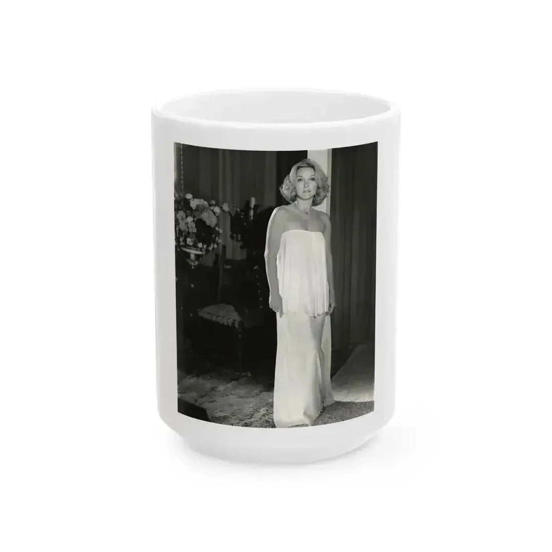 Beverly Garland #142 (Vintage Female Icon) White Coffee Mug 15oz - Go Mug Yourself