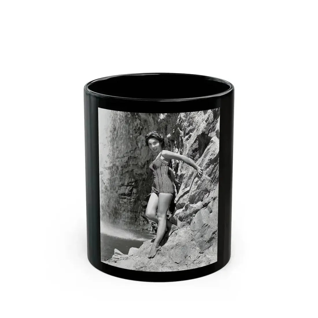 Beverly Garland #145 (Vintage Female Icon) Black Coffee Mug 11oz - Go Mug Yourself