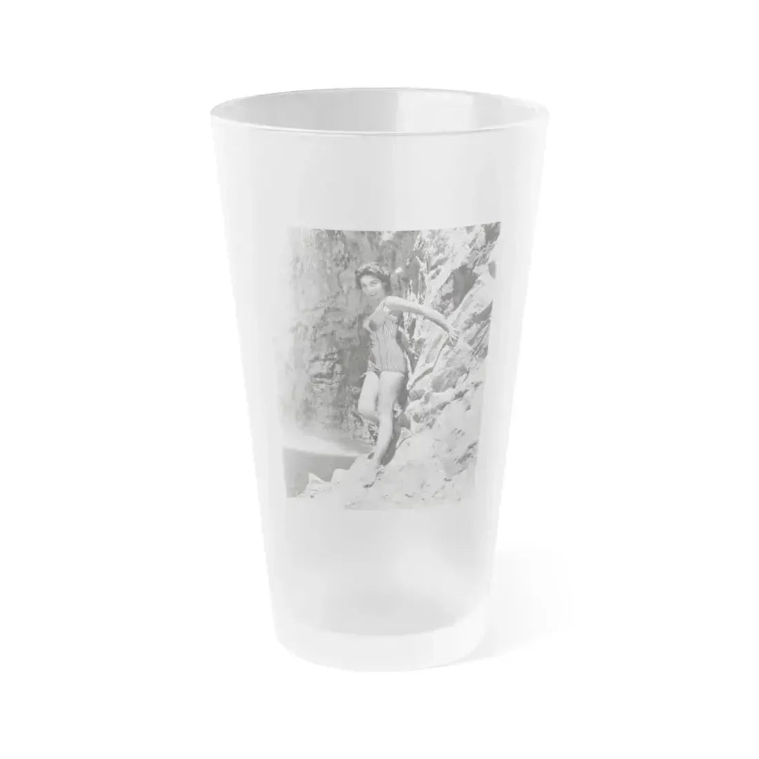 Beverly Garland #145 (Vintage Female Icon) Frosted Pint Glass 16oz 16oz Frosted - Go Mug Yourself