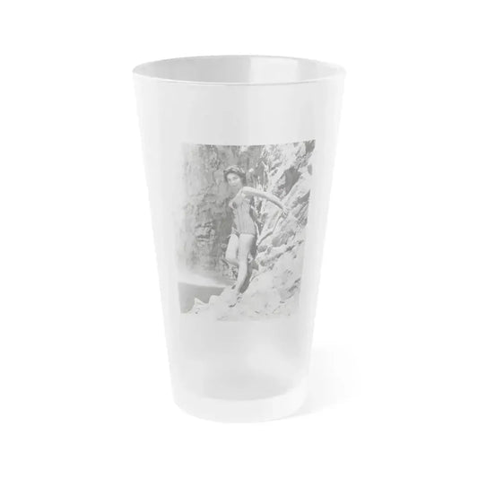 Beverly Garland #145 (Vintage Female Icon) Frosted Pint Glass 16oz 16oz Frosted - Go Mug Yourself