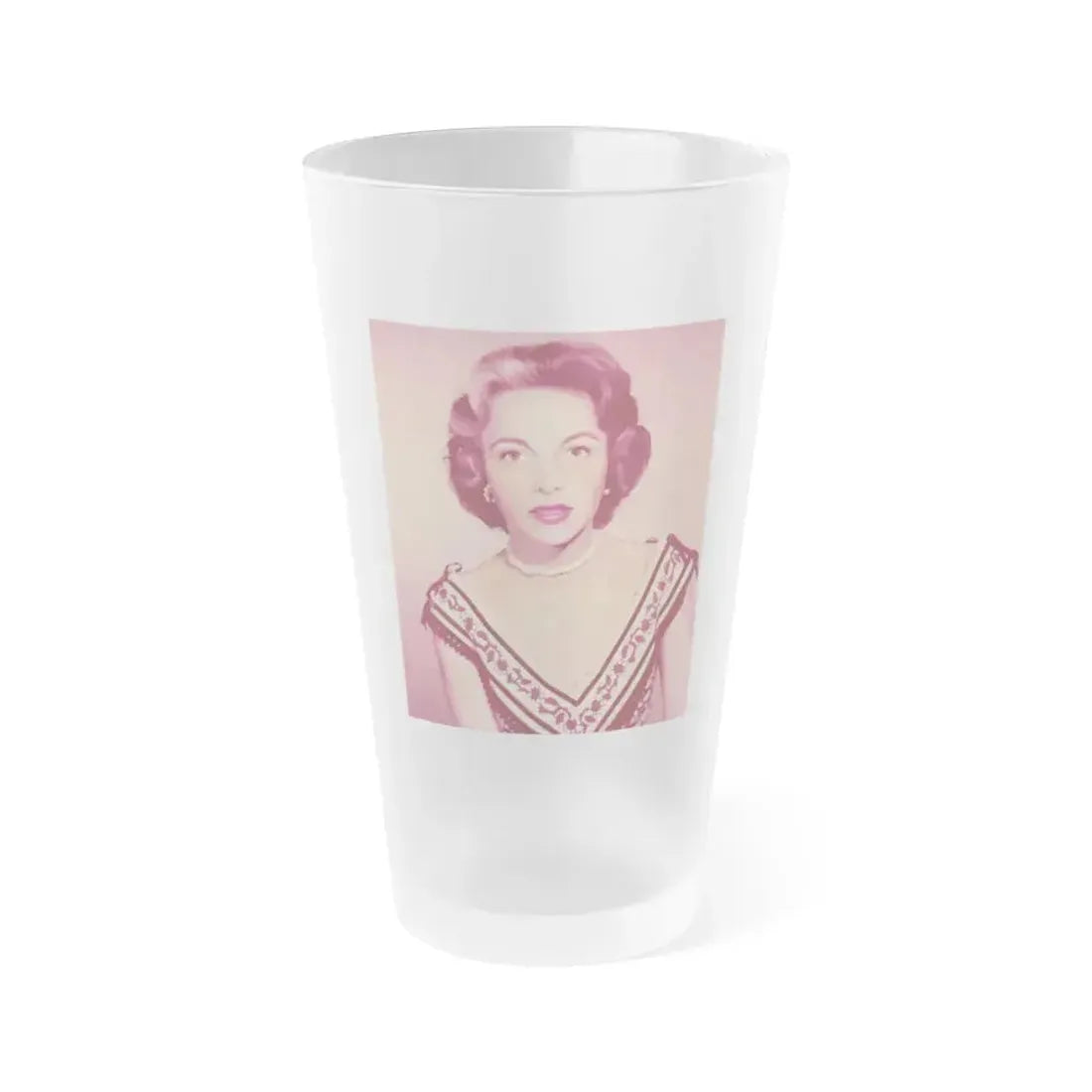 Beverly Garland #149 (Vintage Female Icon) Frosted Pint Glass 16oz 16oz Frosted - Go Mug Yourself