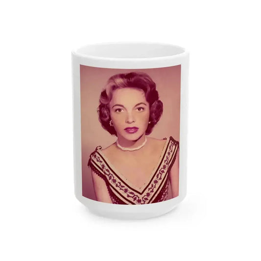 Beverly Garland #149 (Vintage Female Icon) White Coffee Mug 15oz - Go Mug Yourself