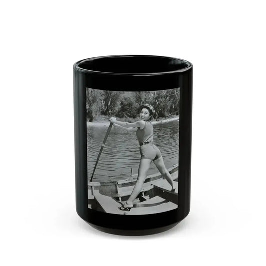 Beverly Garland #150 (Vintage Female Icon) Black Coffee Mug 15oz - Go Mug Yourself