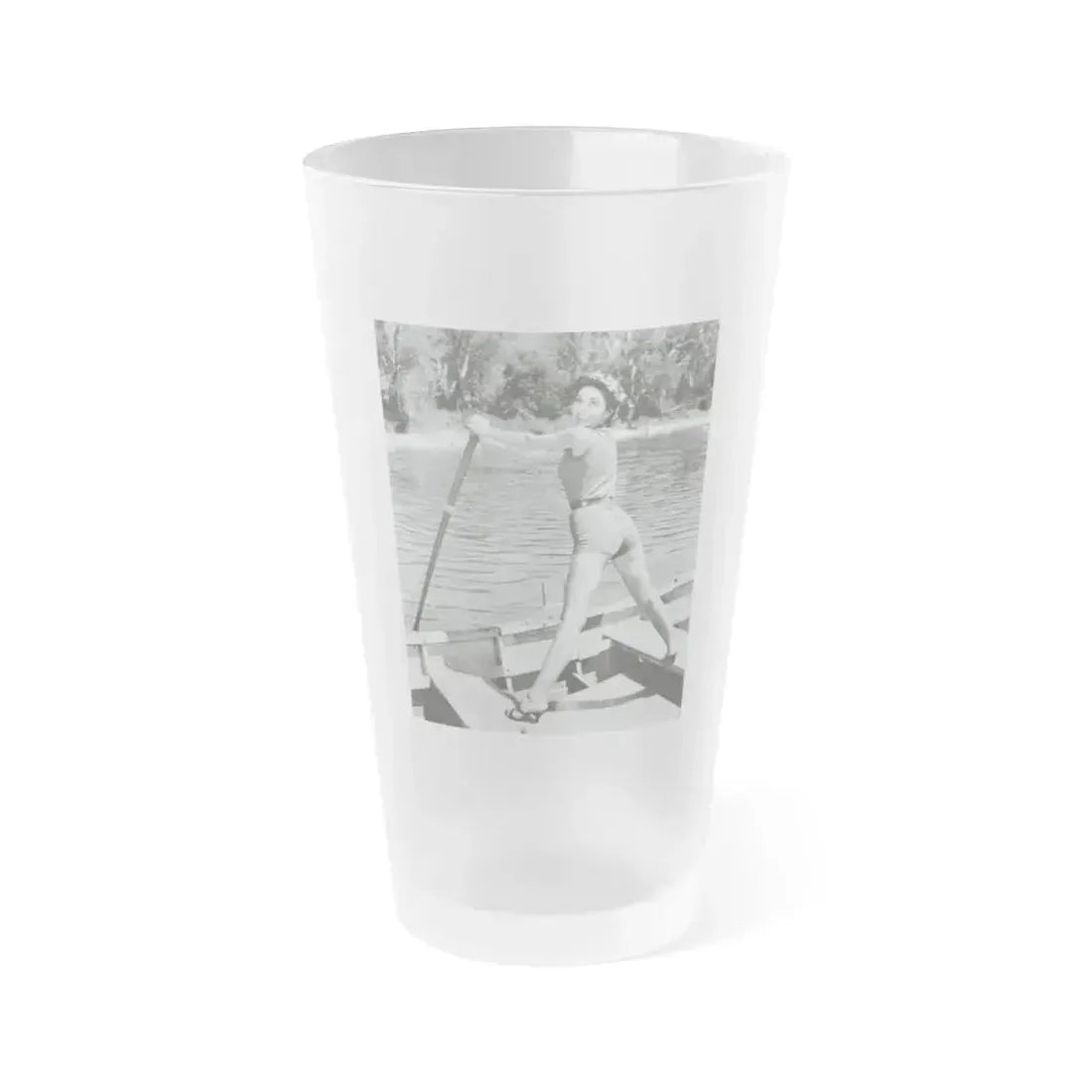 Beverly Garland #150 (Vintage Female Icon) Frosted Pint Glass 16oz 16oz Frosted - Go Mug Yourself
