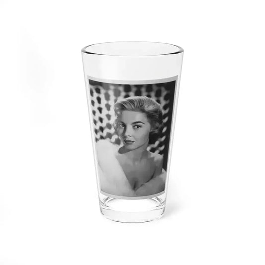 Beverly Garland #32 - 7x9 Vintage B&W Head & Shoulder Glamour Promo Photo from 9-3-57 1 (Vintage Female Icon) Pint Glass 16oz 16oz - Go Mug Yourself