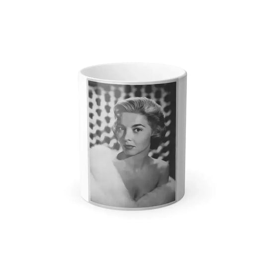 Beverly Garland #32 - 7x9 Vintage B&W Head & Shoulder Glamour Promo Photo from 9-3-57_1 (Vintage Female Icon) Color Changing Mug 11oz 11oz - Go Mug Yourself