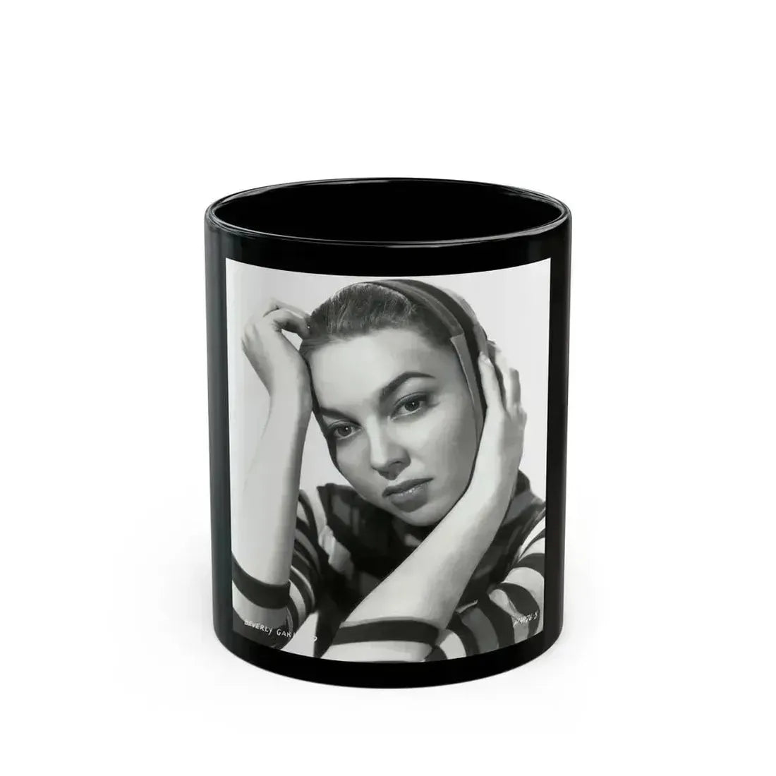 Beverly Garland #33 (Vintage Female Icon) Black Coffee Mug 11oz - Go Mug Yourself
