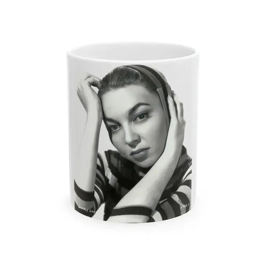 Beverly Garland #33 (Vintage Female Icon) White Coffee Mug 11oz - Go Mug Yourself