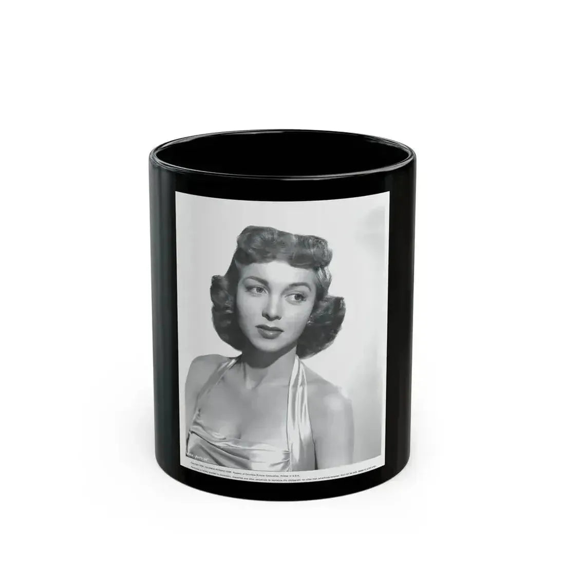 Beverly Garland #38 (Vintage Female Icon) Black Coffee Mug 11oz - Go Mug Yourself