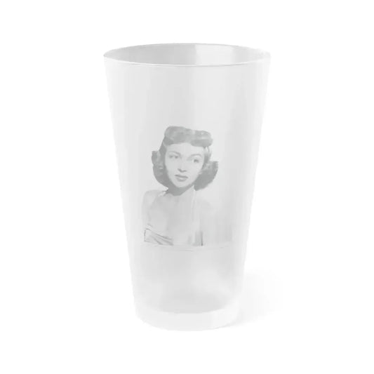 Beverly Garland #38 (Vintage Female Icon) Frosted Pint Glass 16oz 16oz Frosted - Go Mug Yourself