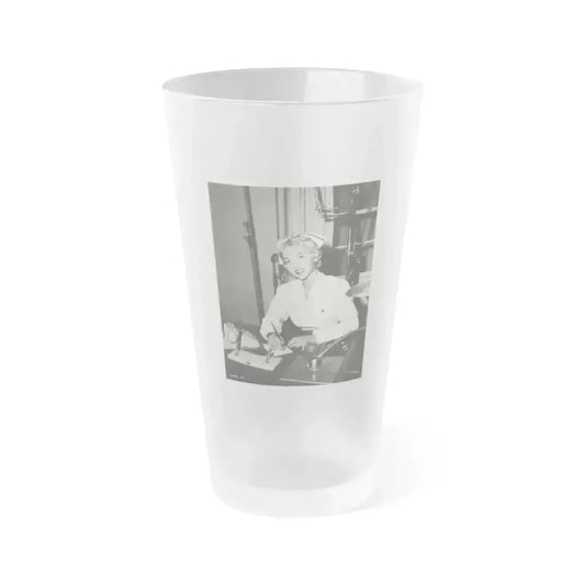Beverly Garland #42 (Vintage Female Icon) Frosted Pint Glass 16oz 16oz Frosted - Go Mug Yourself