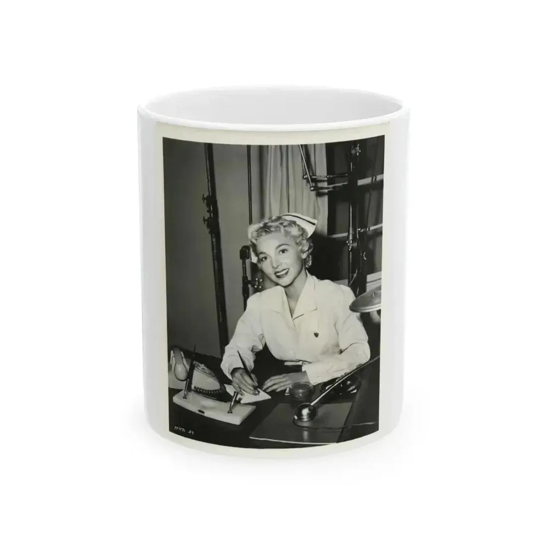 Beverly Garland #42 (Vintage Female Icon) White Coffee Mug 11oz - Go Mug Yourself