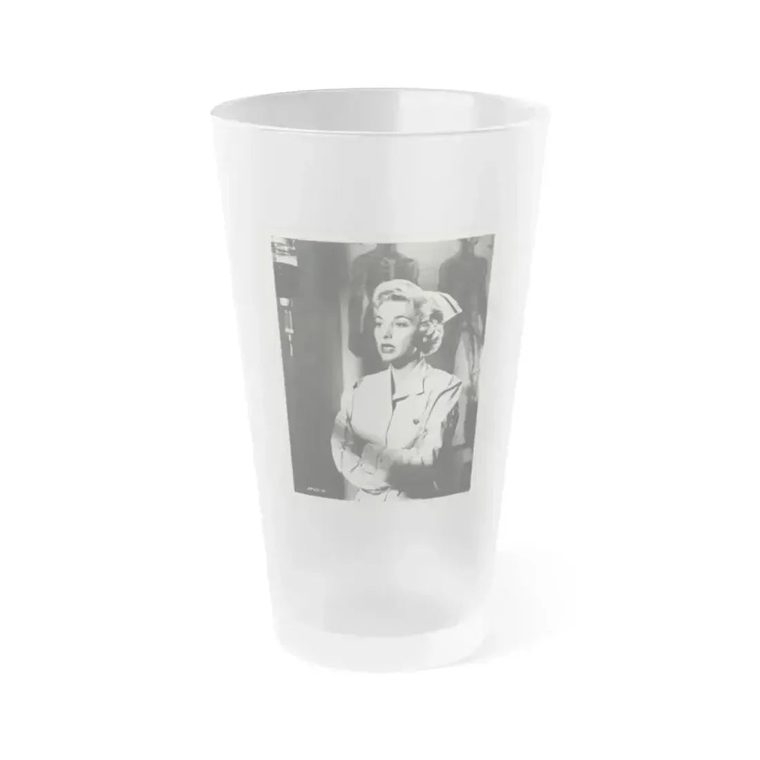 Beverly Garland #43 (Vintage Female Icon) Frosted Pint Glass 16oz 16oz Frosted - Go Mug Yourself
