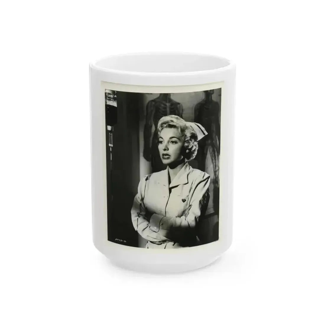 Beverly Garland #43 (Vintage Female Icon) White Coffee Mug 15oz - Go Mug Yourself