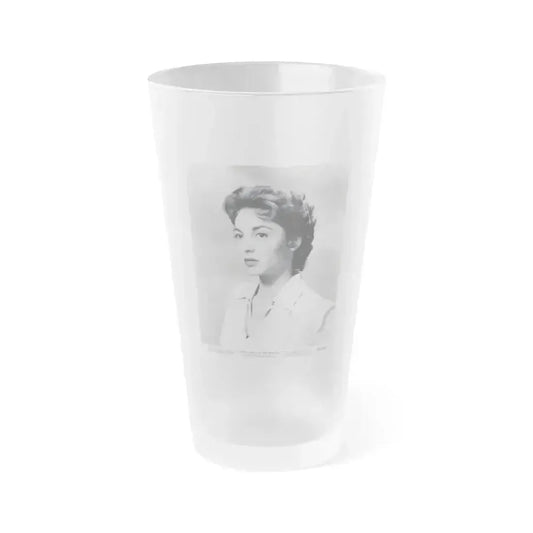 Beverly Garland #44 (Vintage Female Icon) Frosted Pint Glass 16oz 16oz Frosted - Go Mug Yourself