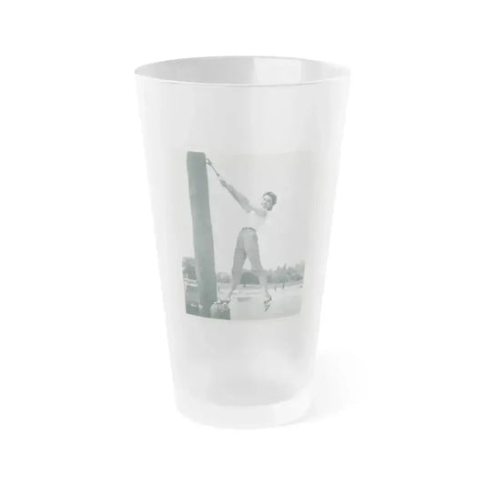 Beverly Garland #46 (Vintage Female Icon) Frosted Pint Glass 16oz 16oz Frosted - Go Mug Yourself