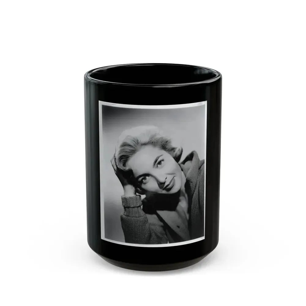 Beverly Garland #47 (Vintage Female Icon) Black Coffee Mug 15oz - Go Mug Yourself
