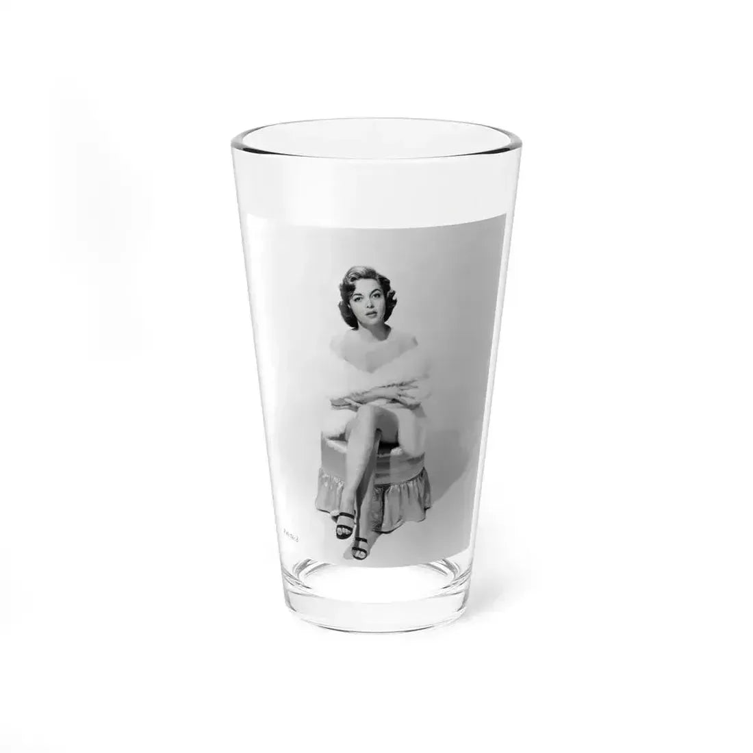 Beverly Garland #49 - 8x10 B&W Glamour Full Body Photo (Vintage Female Icon) Pint Glass 16oz 16oz - Go Mug Yourself
