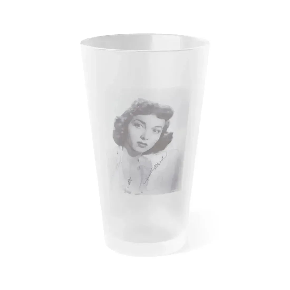 Beverly Garland #50 1 (Vintage Female Icon) Frosted Pint Glass 16oz 16oz Frosted - Go Mug Yourself