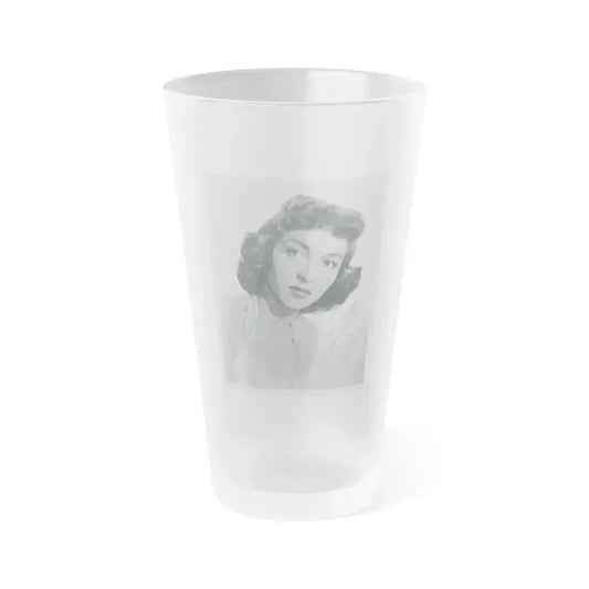 Beverly Garland #50 (Vintage Female Icon) Frosted Pint Glass 16oz 16oz Frosted - Go Mug Yourself