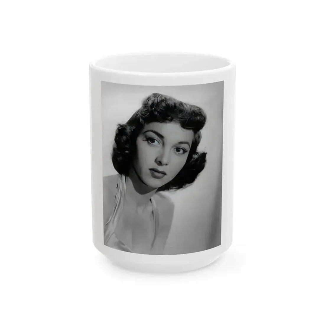 Beverly Garland #50_2 (Vintage Female Icon) White Coffee Mug 15oz - Go Mug Yourself
