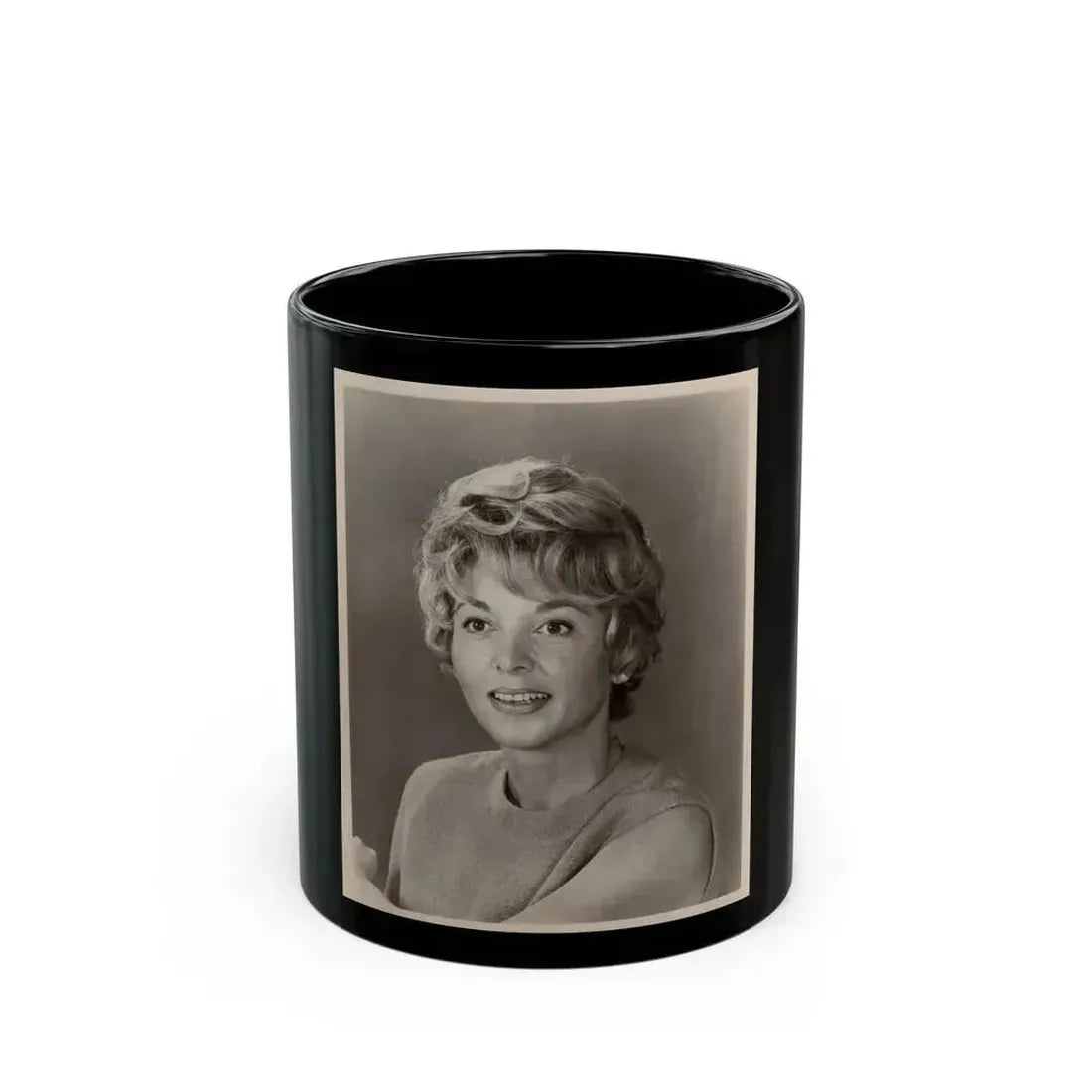 Beverly Garland #56 (Vintage Female Icon) Black Coffee Mug 11oz - Go Mug Yourself