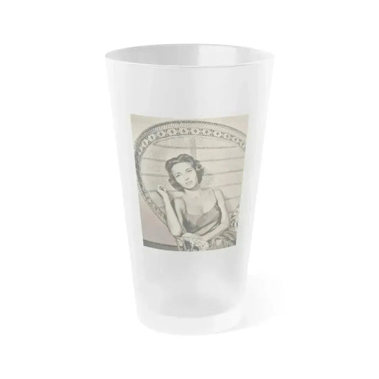 Beverly Garland #63 (Vintage Female Icon) Frosted Pint Glass 16oz 16oz Frosted - Go Mug Yourself