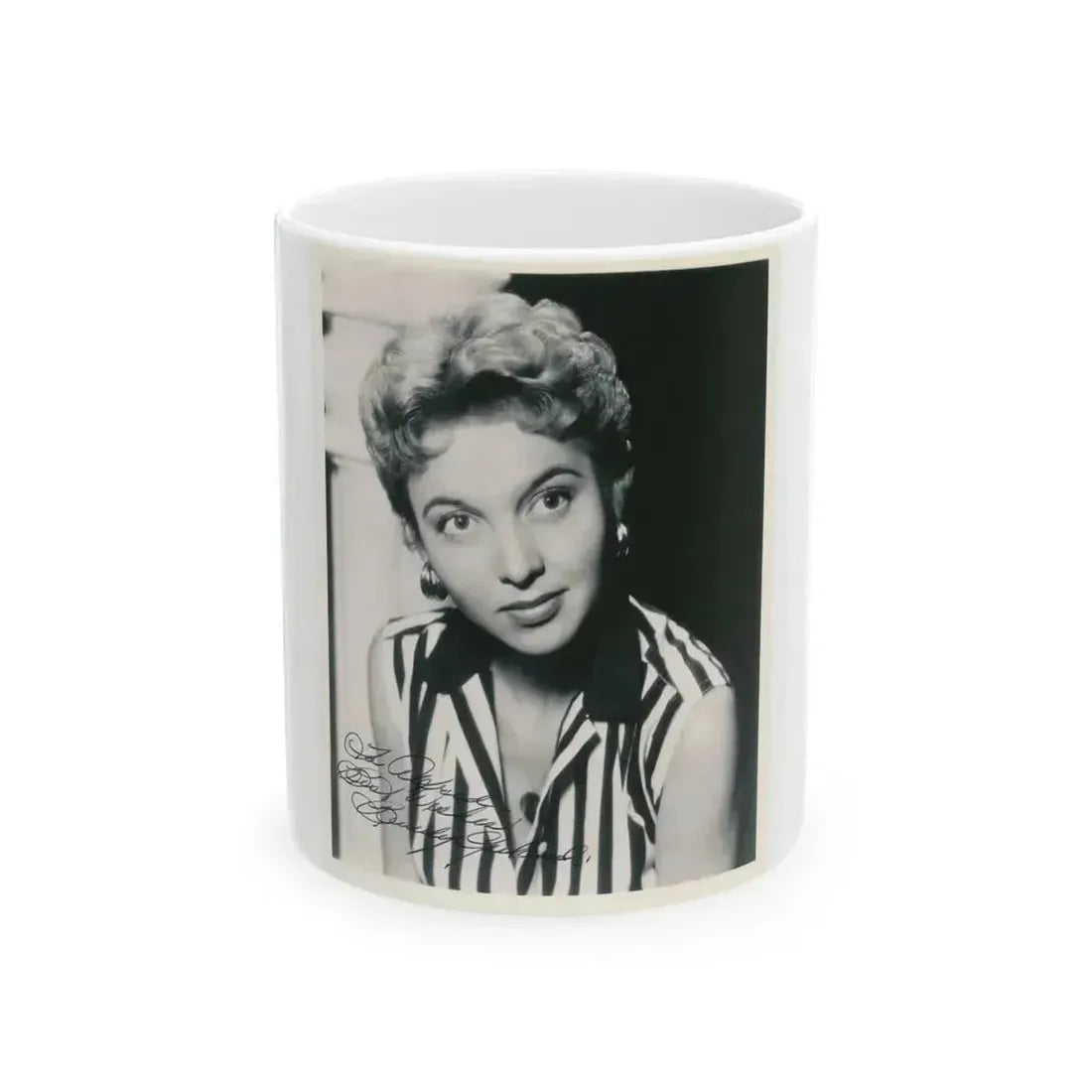 Beverly Garland #64 (Vintage Female Icon) White Coffee Mug 11oz - Go Mug Yourself